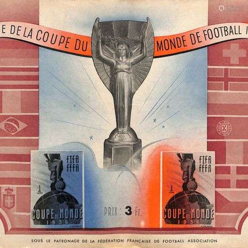 Revue programme officiel de la Coupe du Monde 1938…