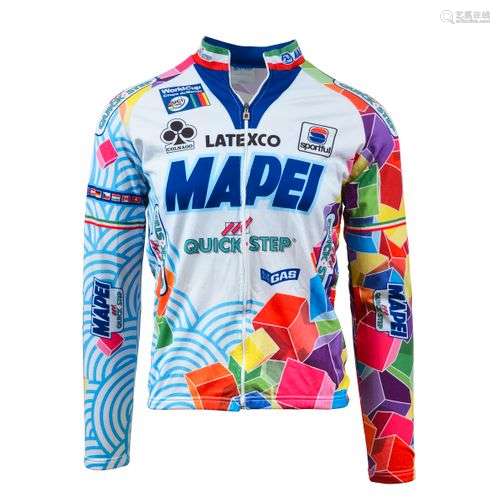 Gianni Faresin. Maillot de l'équipe Mapei Quick St…