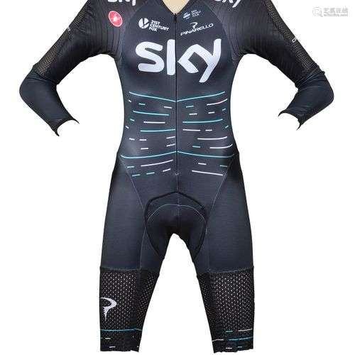 Chris Froome. Combinaison portée avec l'équipe SKY…