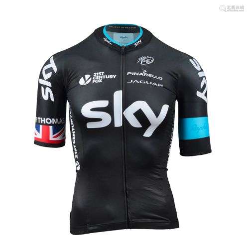 Geraint Thomas. Maillot de l'équipe Sky porté lors…