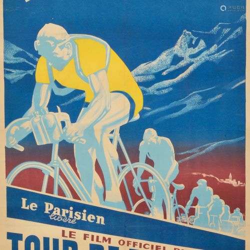 Affiche du Tour de France 1949 pour le film. «24 j…