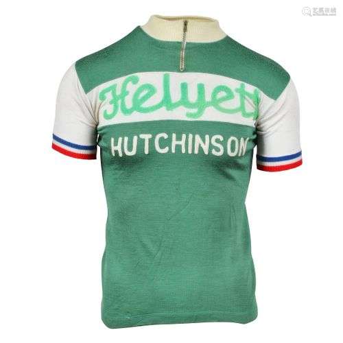 Jacques Anquetil. Maillot de l'équipe Helyett Hutc…