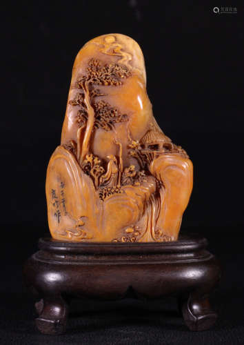 TIANHUANG STONE CARVED LANDSCAPE SCHOLAR ROCK