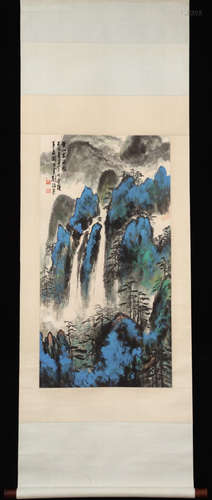 LIUHAISU MARK LANDSCAPE PATTERN VERTICAL AXIS PAINTING