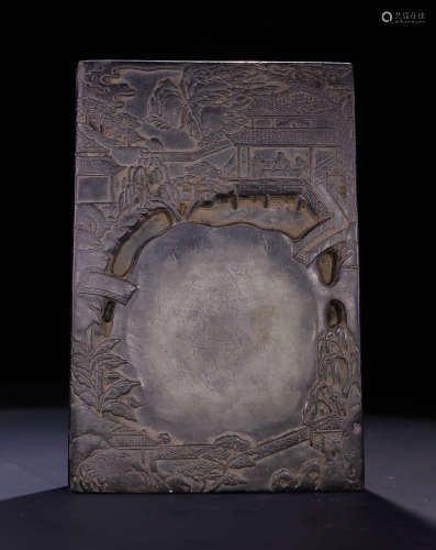 INK SLAB CARVED WITH STORY