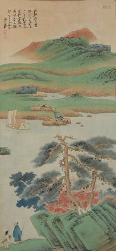 A Qi baishi's landscape painting
