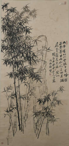 A Zheng banqiao's bamboo painting