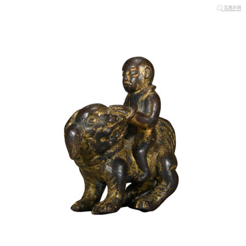 A bronze figure