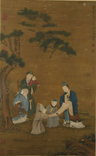 A Tang yin's figure painting
