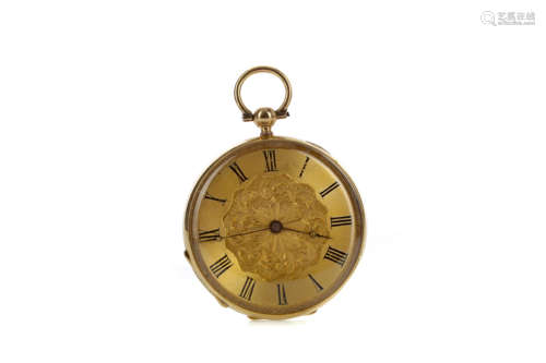 A LADY'S FOB WATCH