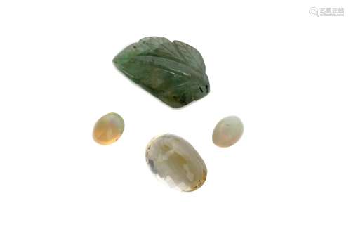 FOUR CERTIFICATED UNMOUNTED GEMS