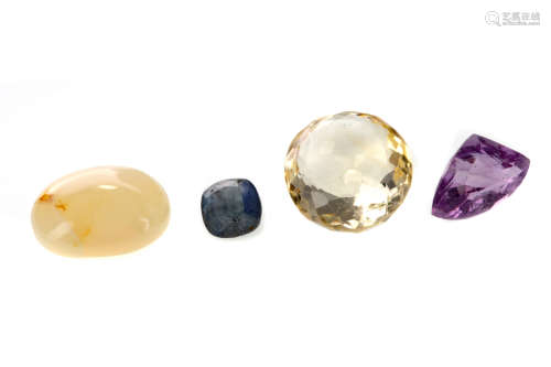 **A COLLECTION OF UNMOUNTED GEMSTONES