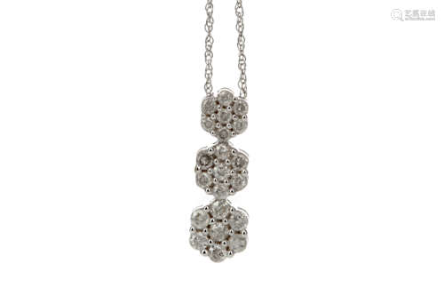 A DIAMOND CLUSTER PENDANT