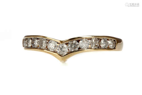 A DIAMOND WISHBONE RING