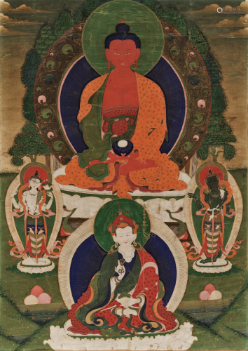 A THANGKA OF BUDDHA AMITABHA, 18TH CENTURY