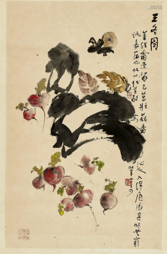 QIAN XUEJING: A HANGING SCROLL PAINTING, 20TH C.