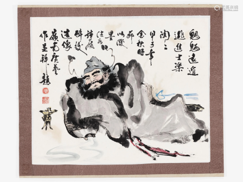 ZHONG KUI', BY AN ANONYMOUS ARTIST, DATED 1924