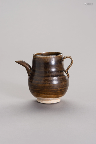 A BROWN-GLAZED EWER, YUAN