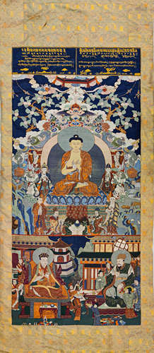 A TIBETAN BUDDHIST TANGKA