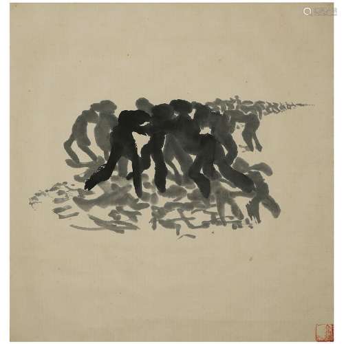 GAO XINGJIAN (né en 1940) SANS TITRE, CIRCA 1984 Peinture à ...