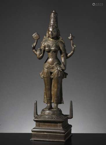 Lakshmi Inde méridionale, ca 17°-18° siècles ou antérieure A...