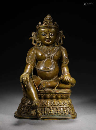 A FORTUNE/WEALTH BUDDHA STATUE