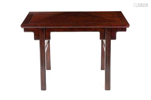 A rectangular rosewood side table in Ming style. China, 20th...