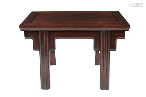 A rectangular rosewood low side table in Ming style. China, ...