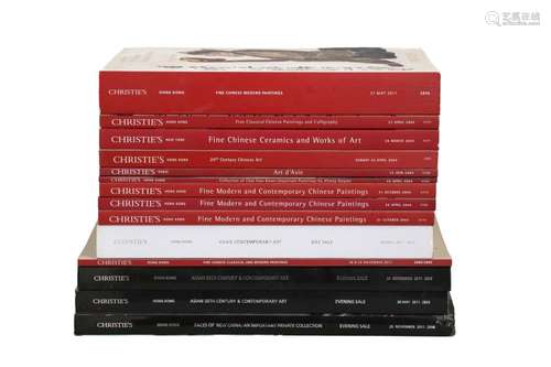 Lot of 68 catalogues 39 pcs. Christie's 2003, 2004 concernin...