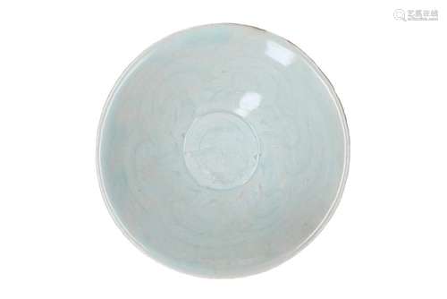 A celadon glazed porcelain bowl. Unmarked. China, Song. H. 6...