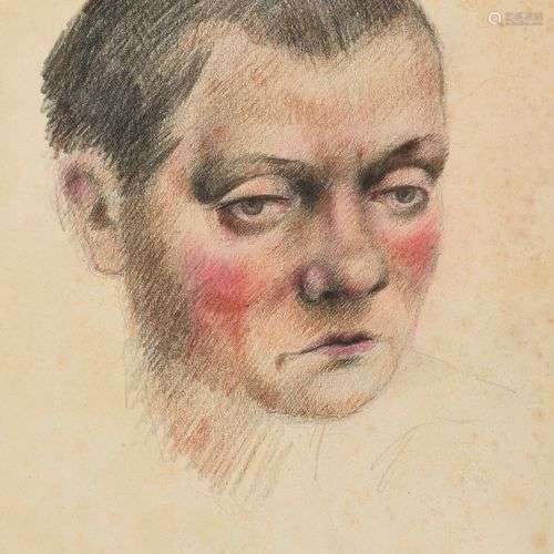 ZEFIROV KONSTANTIN (1879-1960) Portrait d’un homme Dessin au...