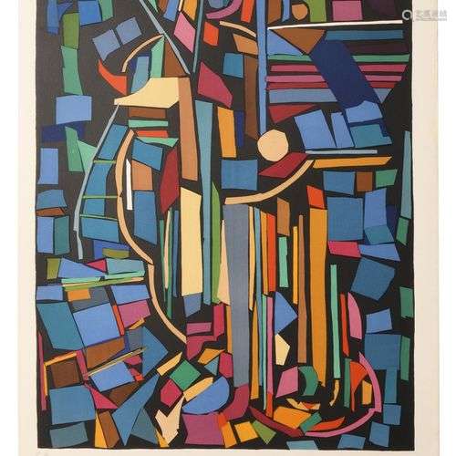 LANSKOY Andre (1902-1976) Abstraction Lithographie Signé 76 ...