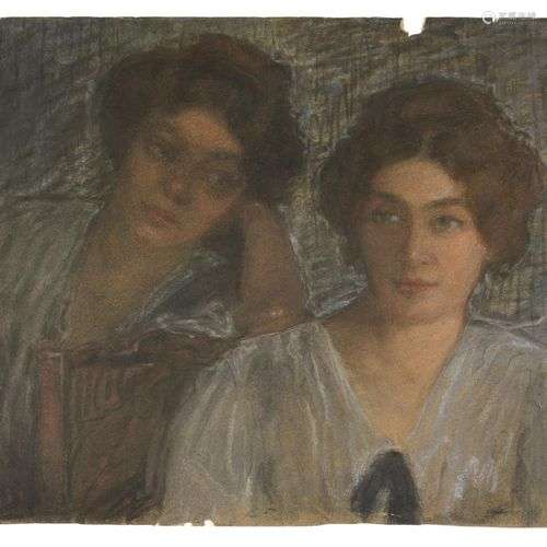 LANCERAY Eugene (1875-1946), attribué à Portrait des soeurs ...