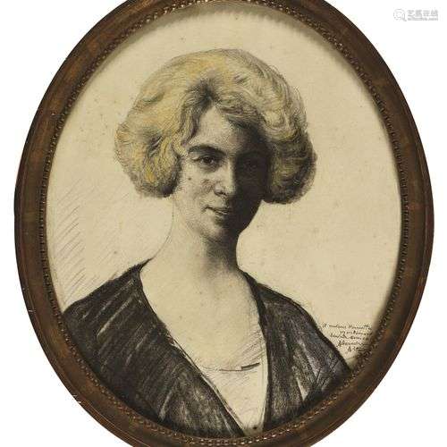 ALTMANN ALEXANDRE (1878-1932) Portrait de Henriette Martoman...