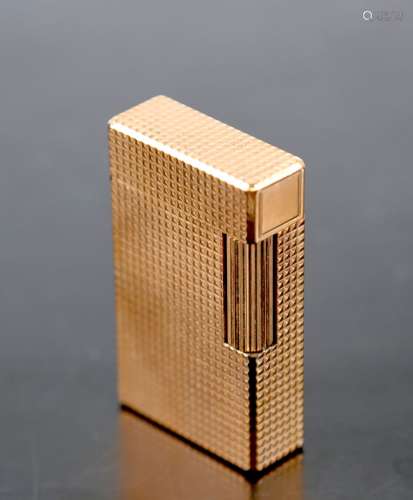 DUPONT, briquet en métal doré, n°1545, EO, 5,5X3,5X1