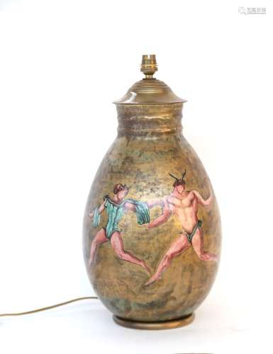 MAYODON Jean (1893-1957), vase à décor de figures féminines,...