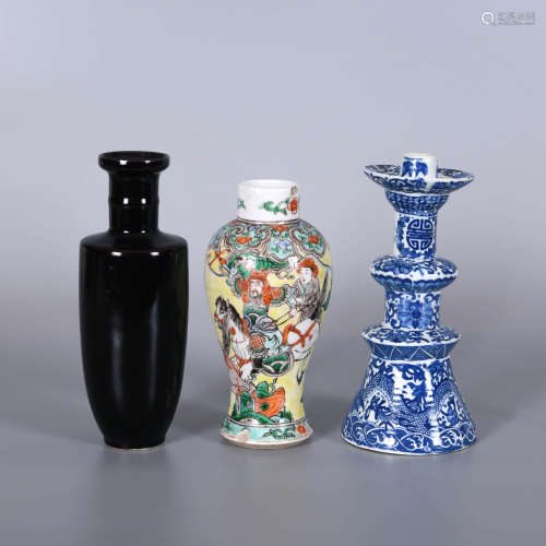 瓷雜花瓶 1組3件