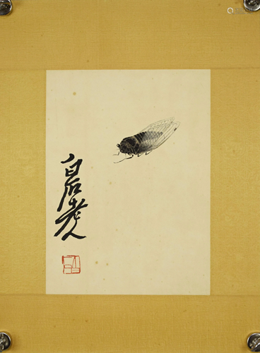 A Chinese scroll, Qi Baishi's 