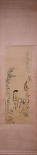 A Chinese scroll, Lu Xiaoman, Lady Bamboo