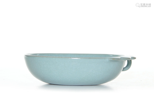 RARE CHINESE RU-YAO SHALLOW BOWL