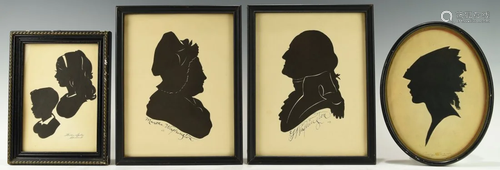 FOUR VINTAGE SILHOUETTES