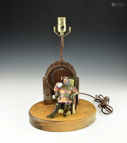 A ROYAL DALTON FIGURINE LAMP