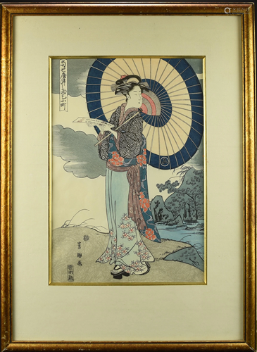 A JAPANESE WOODBLOCK PRINT