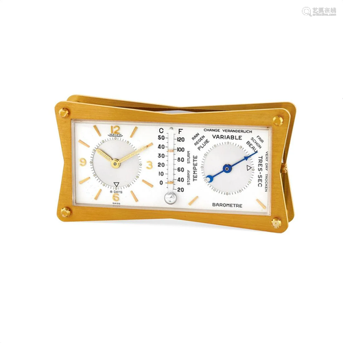 Jaeger-LeCoultre alarm, thermometer & barometer desk