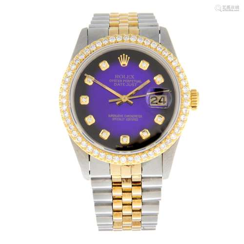 ROLEX - an Oyster Perpetual Datejust bracelet watch.