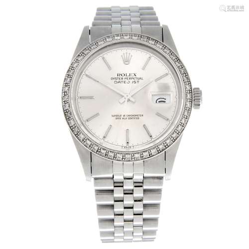 ROLEX - an Oyster Perpetual Datejust bracelet watch.