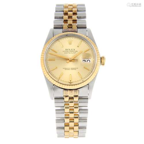 ROLEX - an Oyster Perpetual Datejust bracelet watch.