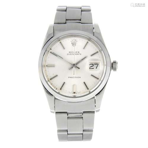 ROLEX - an Oysterdate wrist watch.