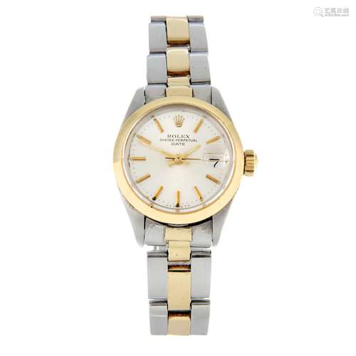 ROLEX - an Oyster Perpetual Date bracelet watch.