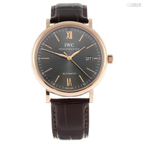 IWC - a Portofino wrist watch.